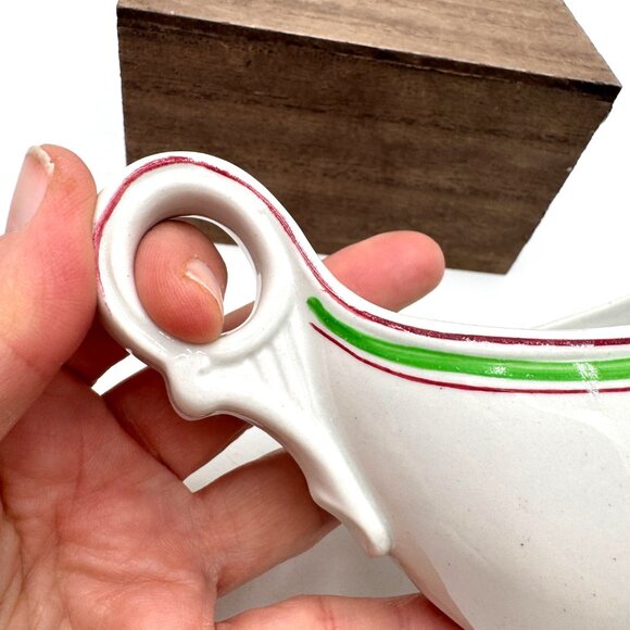 ANTIQUE GRINDLEY HOTEL WARE ENGLAND VITRIFIED IRON STONE GRAVEY BOAT - Picture 3 of 9